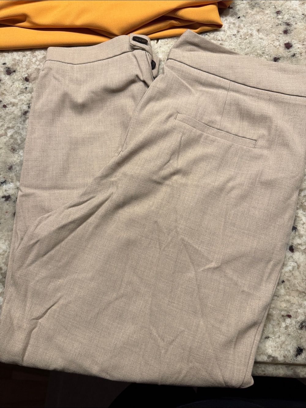 Zara Women's Tailored Trousers in Light Beige